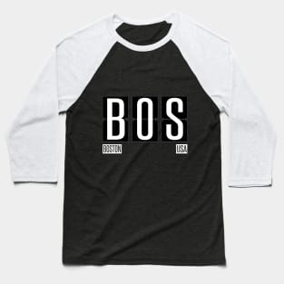 BOS - Boston USA Airport Code Souvenir or Gift Shirt Apparel Baseball T-Shirt